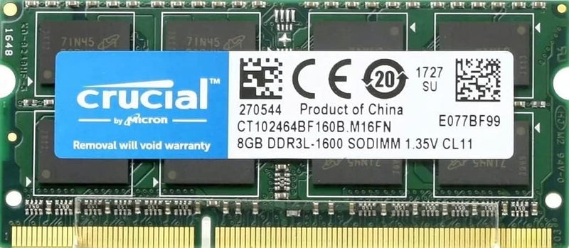 Micron ذاكرة رام كروشيال 8 جيجابايت DDR3 1600 ميجاهرتز CL11 لأجهزة اللابتوب CT102464BF160B - Image 4